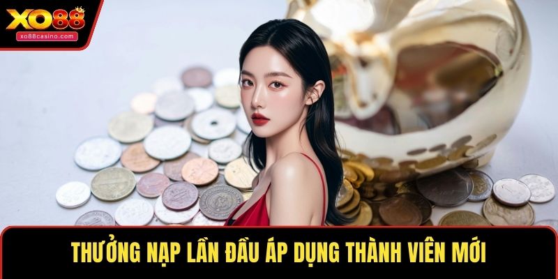 Thưởng nạp lần đầu áp dụng thành viên mới
